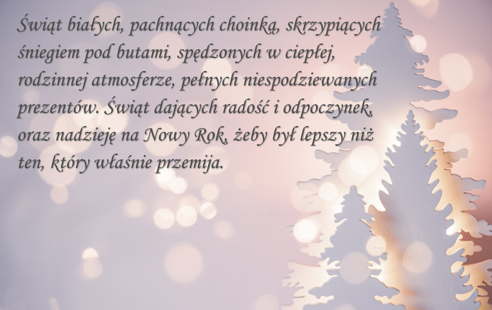 Życzenia świąteczno-noworoczne od firmy KADER Grodzisk Mazowiecki